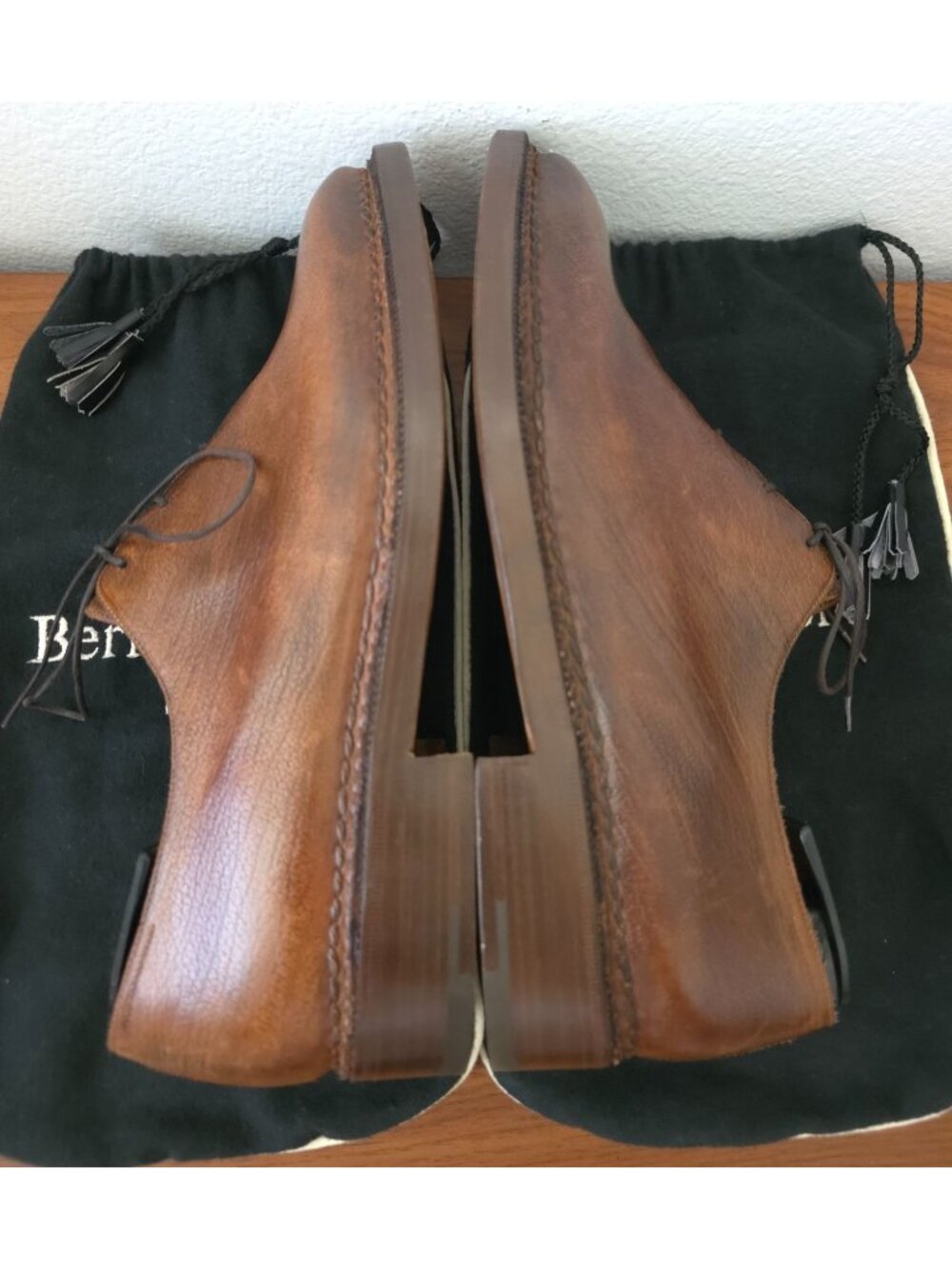 Berluti Richelieu 349 Olga Norwegian Welt Brown Leather Oxford Shoes 7.5 UK - Picture 5 of 13